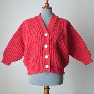 トップス Babaa cardigan woman no19 mini ruby babaà No 19 Mini Cardigan in Ruby (One Size) | Used